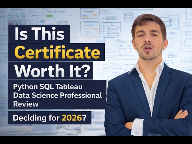 Python SQL Tableau Data Science Professional Certificate Review (Coursera) – Worth It in 2026?