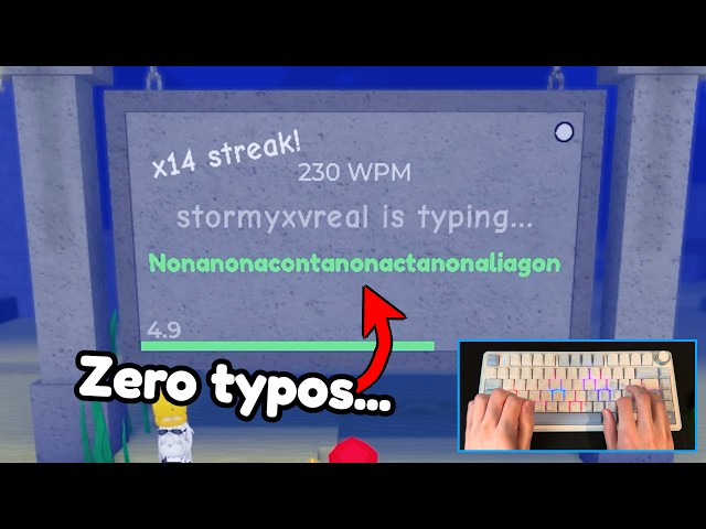 Speedtypist DOMINATES Roblox's Hardest Spelling Bee...