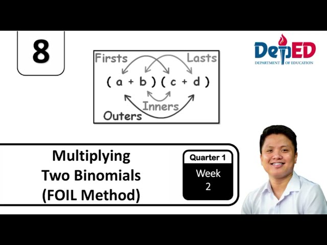Multiplying Two Binomials | FOIL Method | Grade 8 Mathematics | Q1 W2