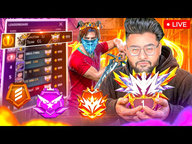 FREE FIRE LIVE 🔴DAY-1  RANK PUSH TO REGION TOP-100 🔥