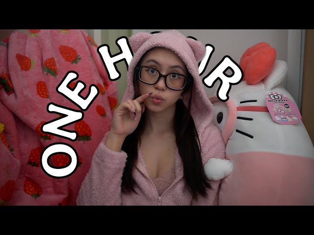 1 HOUR ASMR: Upclose Unintelligible Whispers and Mouth Sounds (Looped)