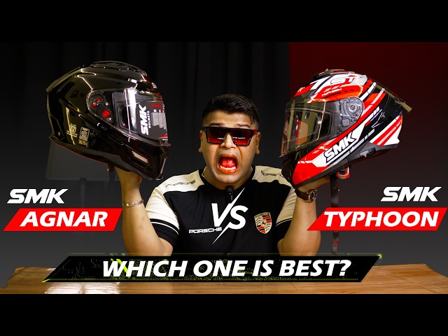 SMK Agnar vs SMK Typhoon😨 Which One is Best? Best Budget Helmet in 5000-6000 | SMK Helmet Review