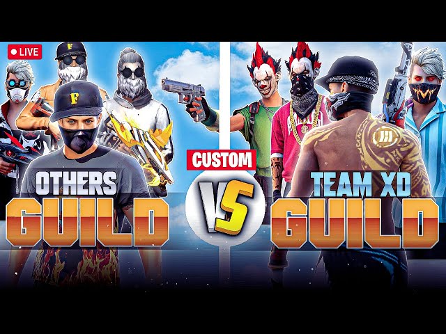 🔴 TEAM XD IS LIVE 🔴 GUILD VS GUILD 4VS4 CUSTOM | WITH SUBSCRIBERS SQUAD