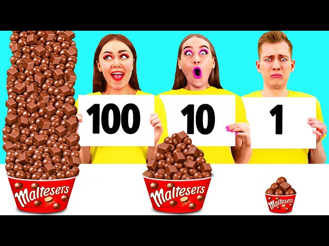 100 Layers of Food Challenge | Funny Kitchen War by PaRaRa Challenge