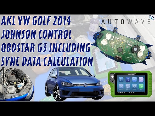 Volkswagen Golf 2014 MQB All Keys Lost Using Obdstar G3 Sync Data Calculation Function Full Tutorial