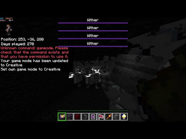 Playing god on my Minecraft realm