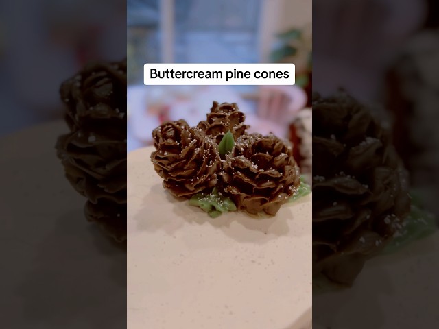 Buttercream pine cone tutorial
