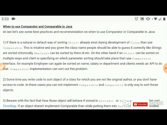 #comparable #comparator When to use Comparable and Comparator in java