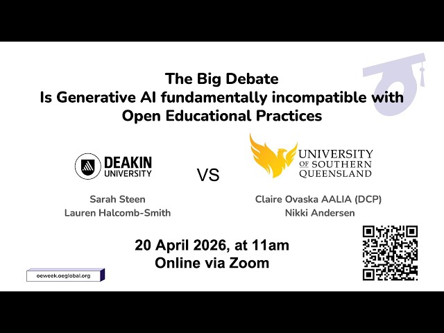 The big debate: Is Generative AI fundamentally incompatible with Open Educational Practices?