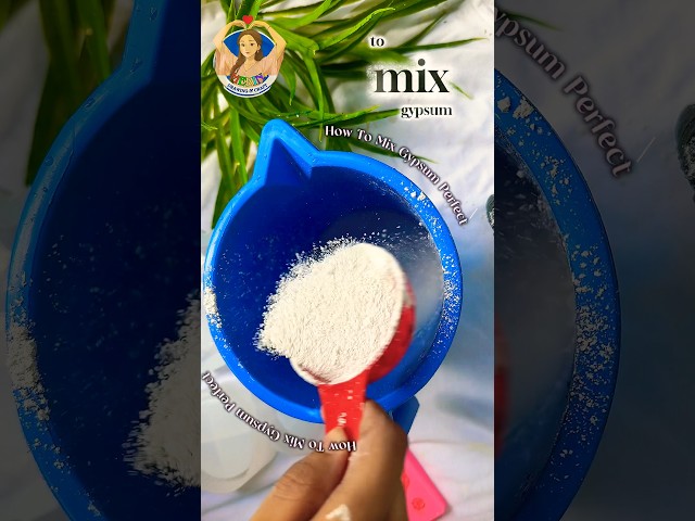 How to Mix Gypsum Powder Perfectly | Easy DIY Step by Step #shorts #viral #gypsum