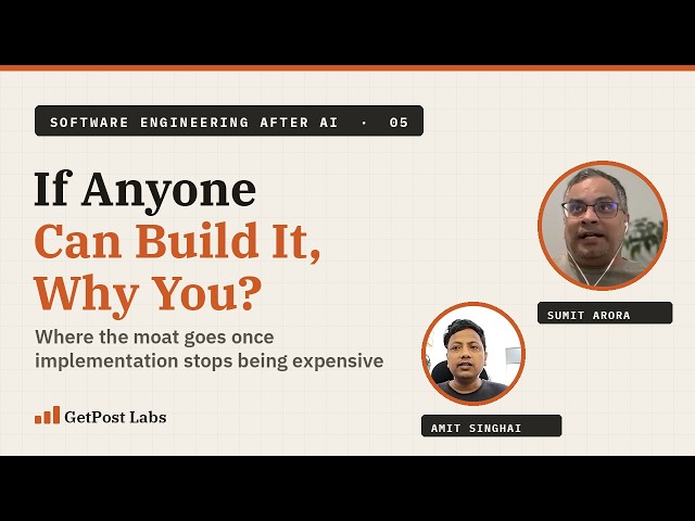 When Anyone Can Build It, Why You? · SEAI #5