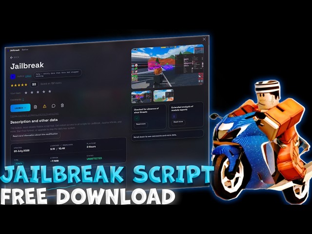 Jailbreak Script  | Roblox  Script [Menu] | Roblox Executor Jailbreak