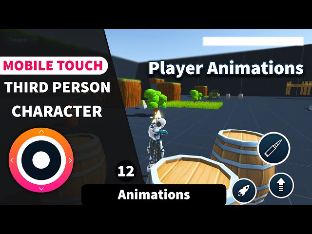 Unity3d - Third person Character Controller -   player Animations and Controllers [12/13]