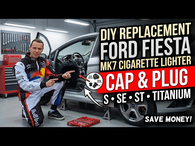 How to Replace Ford Fiesta 12V Power Outlet Cap (MK7) | Fix Broken or Missing Cigarette Lighter Cap
