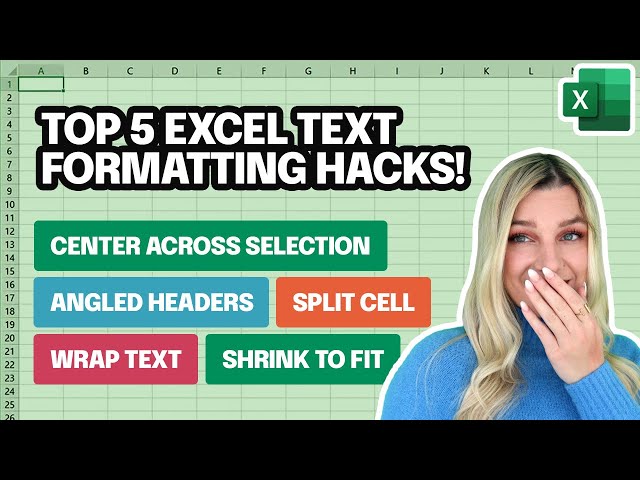 5 Text Formatting Hacks in Excel that will BLOW your mind