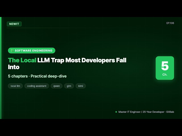 The Local LLM Trap Most Developers Fall Into | #NEWIT