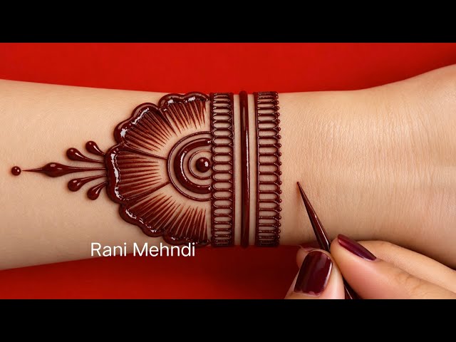 Very stylish mehndi design | Easy mehndi design | Back hand mehndi | Simple mehandi design | Mehandi