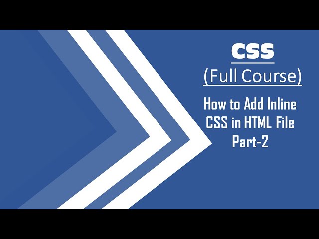 02.CSS-How to Add Inline CSS||Part-2||Step by Step CSS Tutorials..