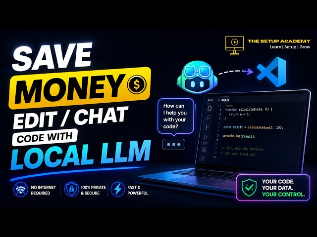 I BUILT MY OWN COPILOT 🤯 | VS Code + Ollama + Qwen3.5