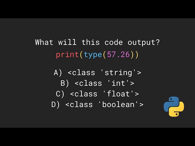 Do you know your Python data types? - Python Pop Quiz!