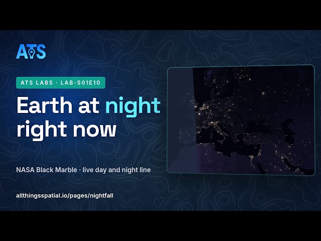 Earth at night map: where it is dark right now, from NASA city lights