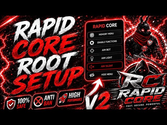 RAPID CORE PANEL ROOT FULL SETUP 2026 ⚡ FREE FIRE MAX 😱 | 100% WORKING METHOD |V2 