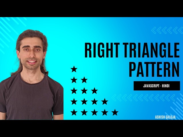 Right Triangle Star Pattern in JavaScript | Pattern Printing Series Javascript
