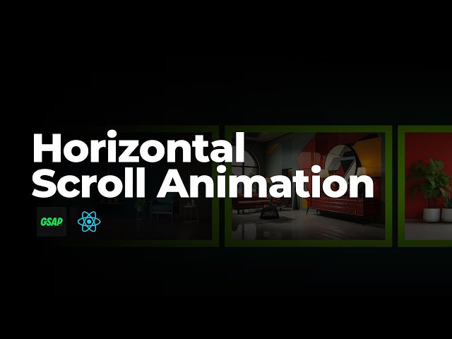 Horizontal Scroll Animation with React.js & GSAP #gsapanimation #gsap #reactjs
