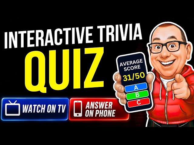 General Knowledge Pub Quiz – Watch on TV, Answer on Your Phone!
