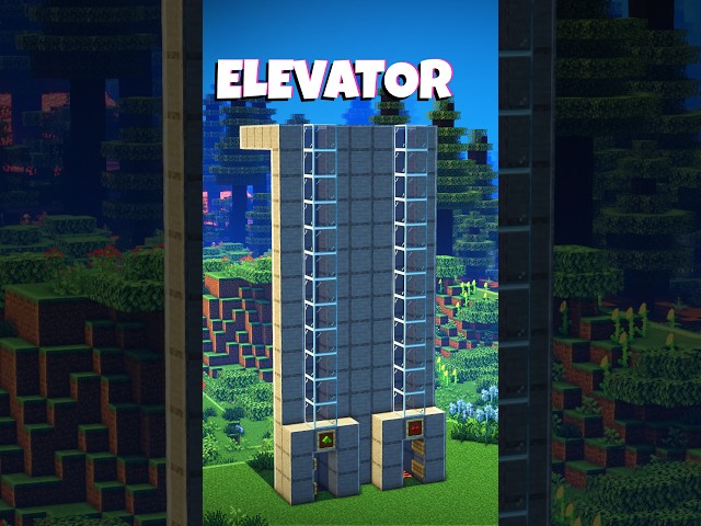 Minecraft Simple Elevator that takes 10 seconds to build... 🤯 (Sh Boom) #shorts