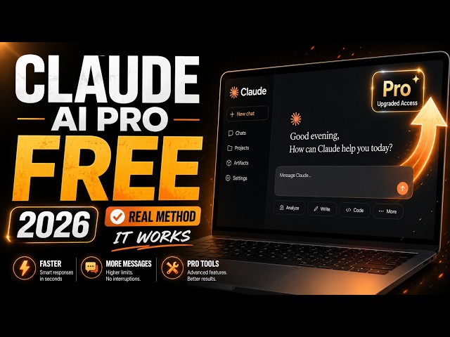 How to Get Claude AI Pro for FREE (it actually works...in 2026)