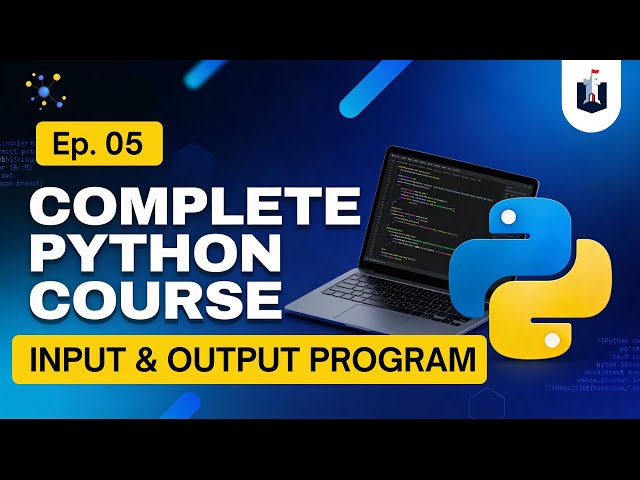 Lecture 5 : Python Input Output Programs | Python Full Course | Coding |