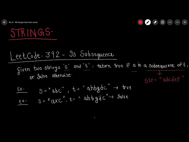 LeetCode 392 - Is Subsequence | Strings | DSA