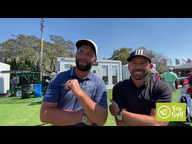 Jon Rahm and Sergio García: Eight minutes and 21 seconds of unedited footage that's priceless.
