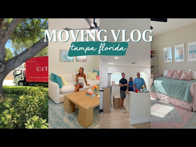 MOVING VLOG 🏡 🛏️ 📦 furniture delivered, new house updates, one year anniversary + parents weekend