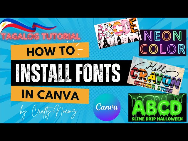 How to Install Fonts You Downloaded in Canva | Easy Tagalog Tutorial