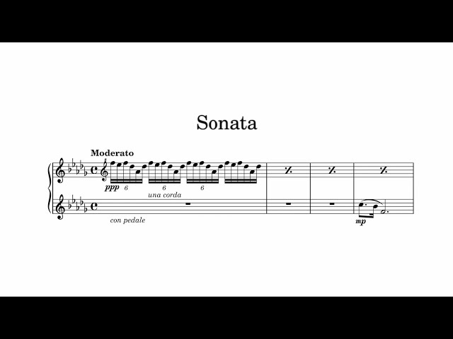 Piano Sonata No. 1 (Original Composition)
