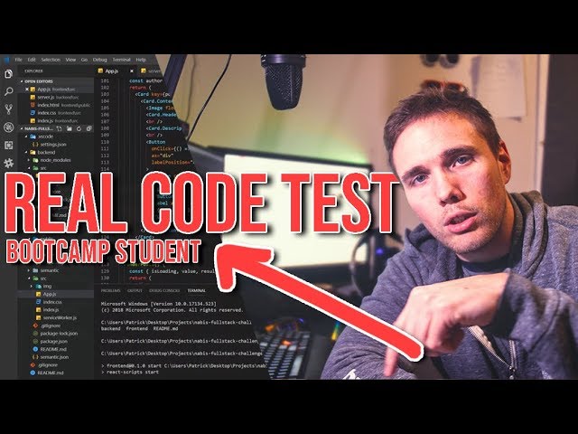 Real Code Test - 30 Days Away From Code Bootcamp Graduation #grindreel#lambdaschool