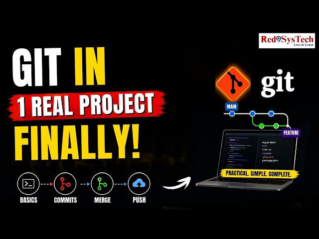 Git Mini Project Live | Learn Git with a Real-World Project | Git Basics to Advanced | Red9SysTech