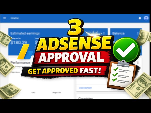 Get Google AdSense Approval Easily | No Rejection (Latest Method)