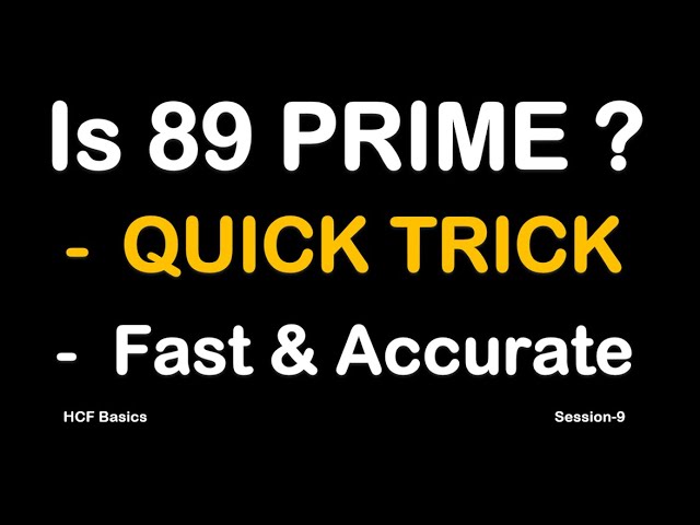 How to Check Whether a Number is Prime or Not?  Quickly | Easy Step-by-Step | Divisibility Rules