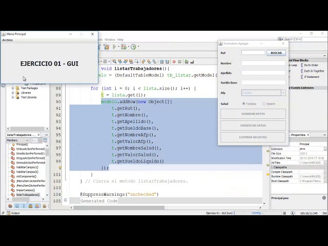 GUI con ArrayList - 09 - Listar Registros
