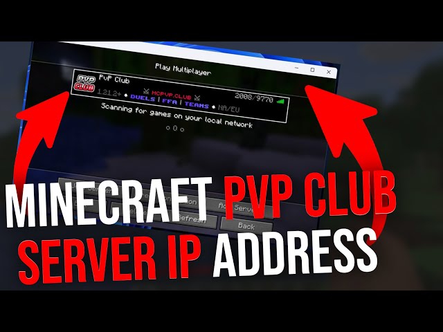 Minecraft PvP Club Server IP Address (2026)