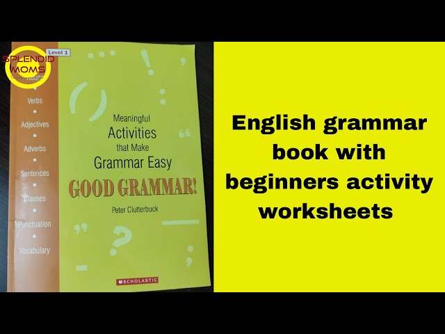 English grammar book with beginner activity worksheets || English Grammar पहली बार सीखने के लिए Book