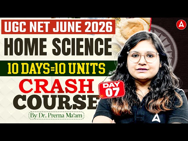 UGC NET Home Science 2026 | UGC NET Home Science Unit 7 Human & Child Development By Prerna Mam