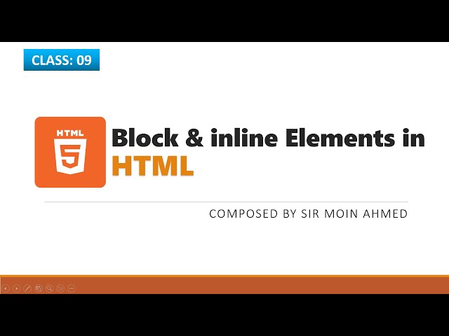 Html class 9 : HTML Block vs Inline Elements Explained #HTMLBlockInline #WebDevClass9 #HTMLElements