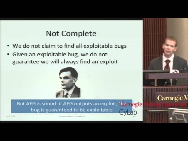 8th Annual CyLab Partners Conference: David Brumley - Safe Software