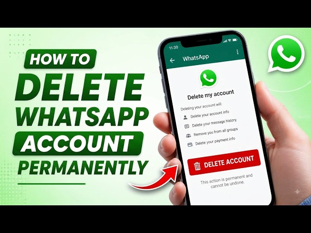 How to Delete WhatsApp Account Permanently?| How to Remove WhatsApp Account Permanently? Android
