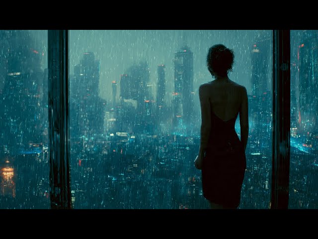 ⭐Blade Runner music, science fiction soundscapes, and relaxing rain⭐#bladerunner #rain #distopico