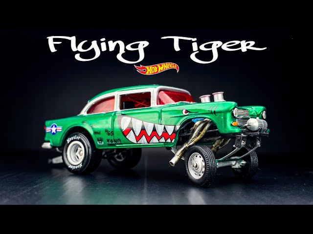 Chevy Gasser with Working Leaf Spring and Steering Hot Wheels Custom